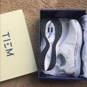 Tiem SlipStream White Marble Sneakers